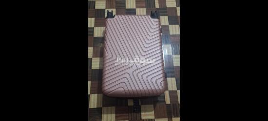 Travel bag hard shell rose gold wheel luggage suitcase