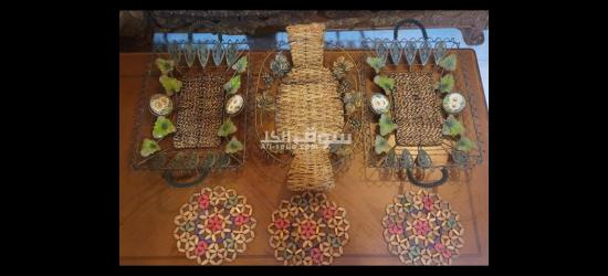 ٣ أطقم نحاسية للتقديم